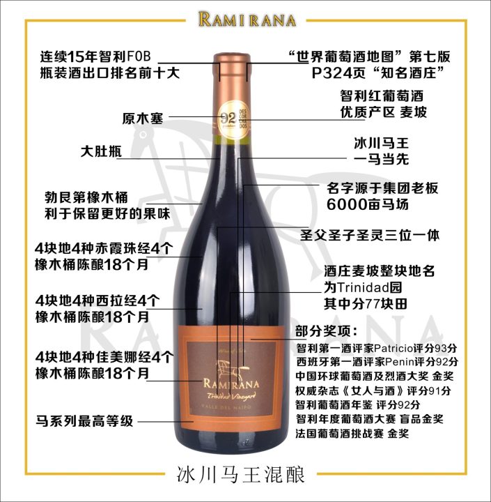 [智利]-冰川马王酒庄-马王混酿